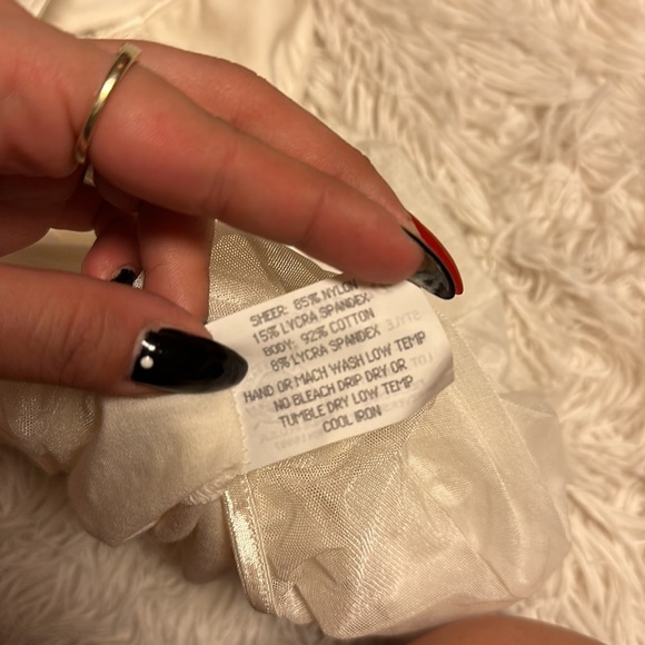 1960’s DeLaRose Cream Lace bodysuit - Picture 9 of 10